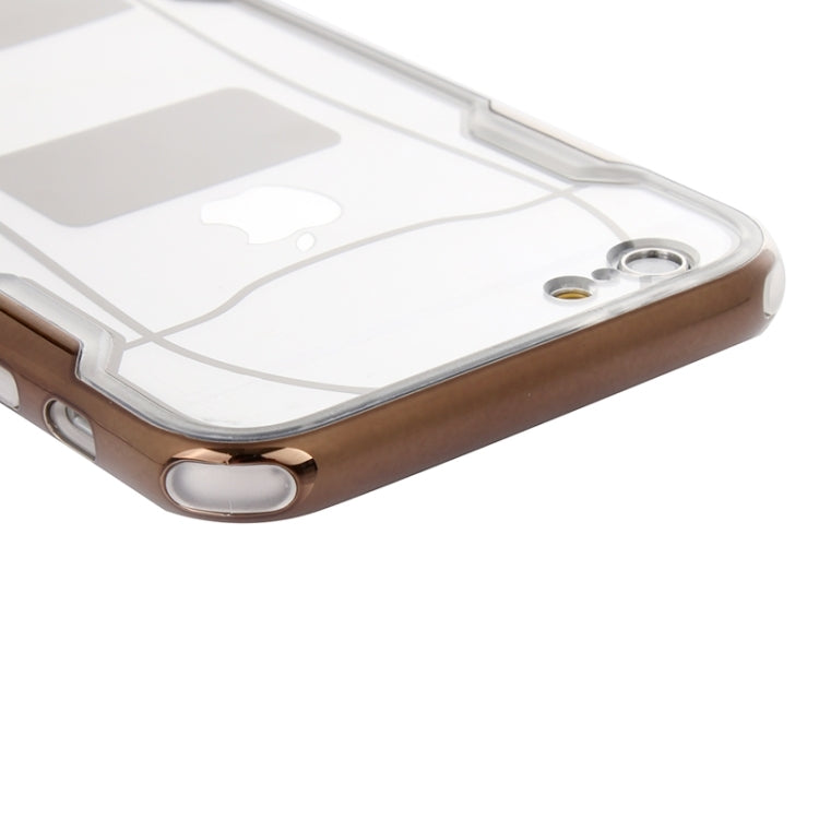 Sports Car Pattern Plating & Acrylic Combination Case for iPhone 6 & 6S