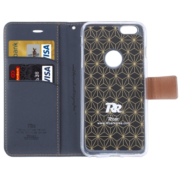 Roar Stripe Texture Leather Case with Holder & Card Slot & Wallet for iPhone 6 & 6S