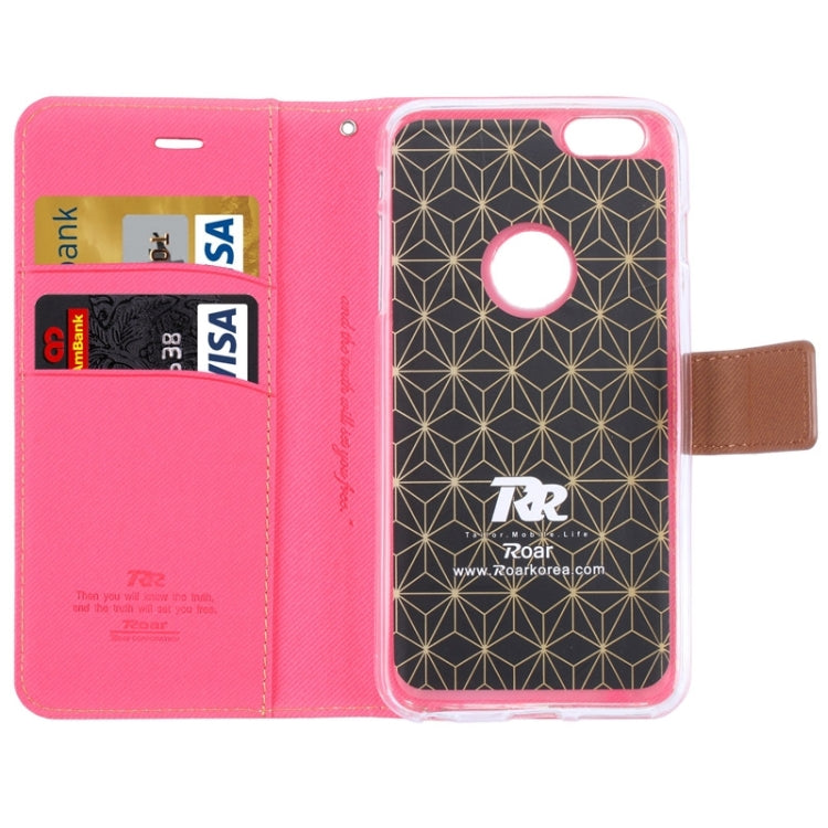 Roar Stripe Texture Leather Case with Holder & Card Slot & Wallet for iPhone 6 & 6S