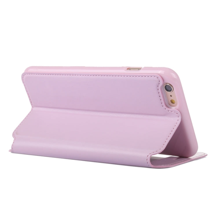 Roar Crazy Horse Texture Leather Case with Holder & Card Slot & Caller ID Display for iPhone 6 & 6S