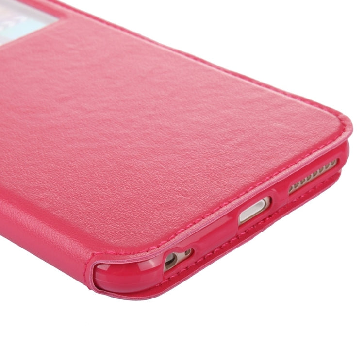 Roar Crazy Horse Texture Leather Case with Holder & Card Slot & Caller ID Display for iPhone 6 & 6S