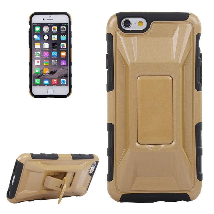 3D Sports Car Pattern PC + TPU Combination Case with Holder for iPhone 6 & 6S