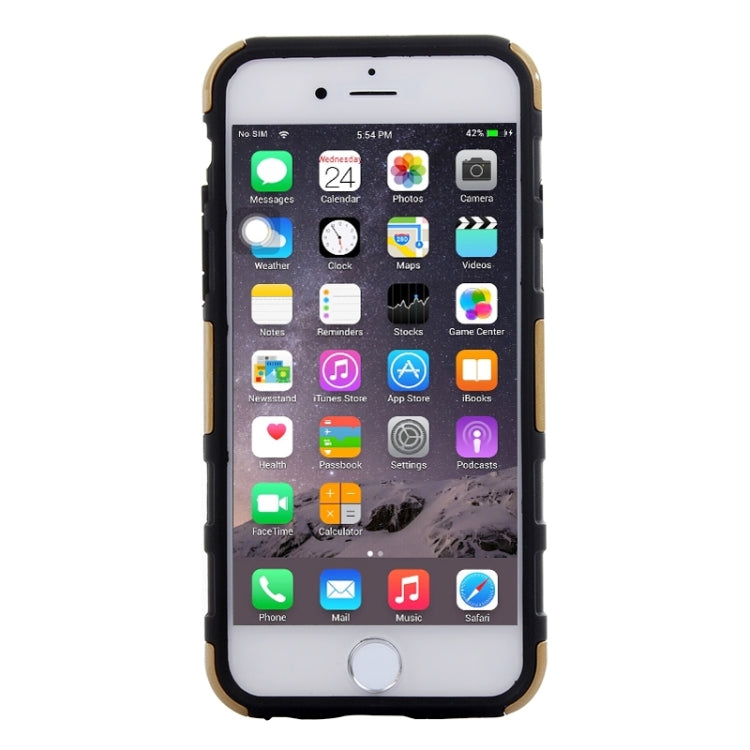3D Sports Car Pattern PC + TPU Combination Case with Holder for iPhone 6 & 6S