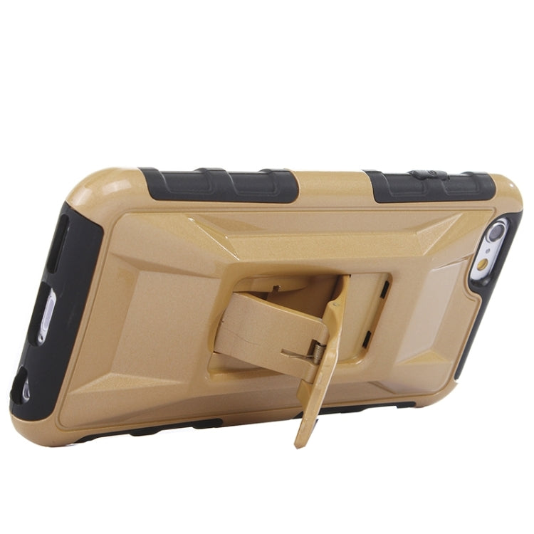 3D Sports Car Pattern PC + TPU Combination Case with Holder for iPhone 6 & 6S