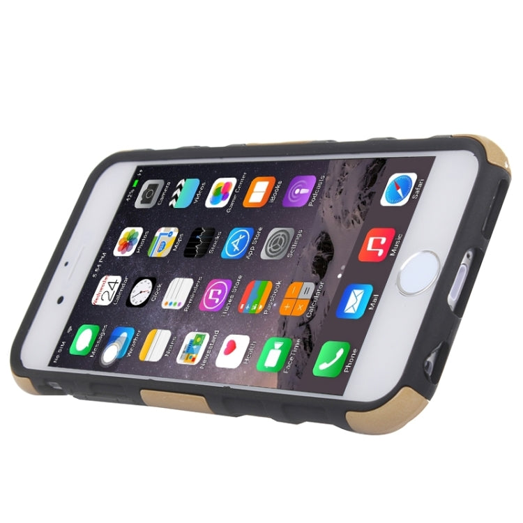 3D Sports Car Pattern PC + TPU Combination Case with Holder for iPhone 6 & 6S