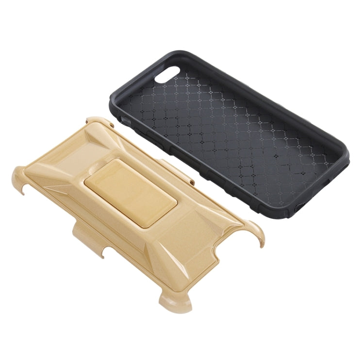 3D Sports Car Pattern PC + TPU Combination Case with Holder for iPhone 6 & 6S