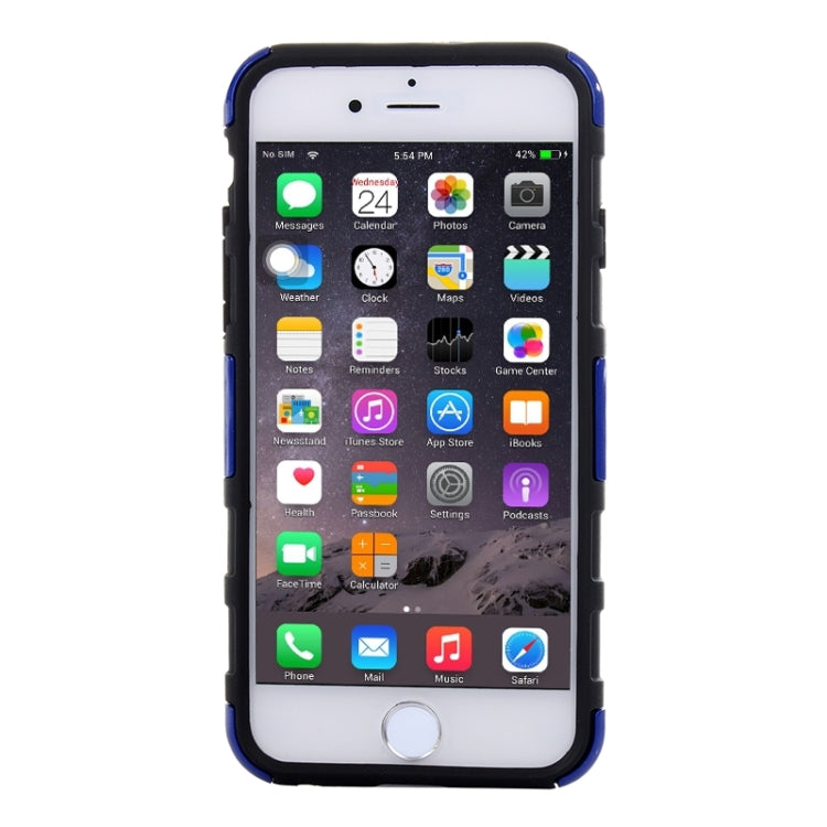 3D Sports Car Pattern PC + TPU Combination Case with Holder for iPhone 6 & 6S