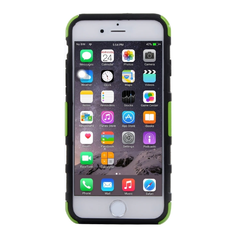 3D Sports Car Pattern PC + TPU Combination Case with Holder for iPhone 6 & 6S