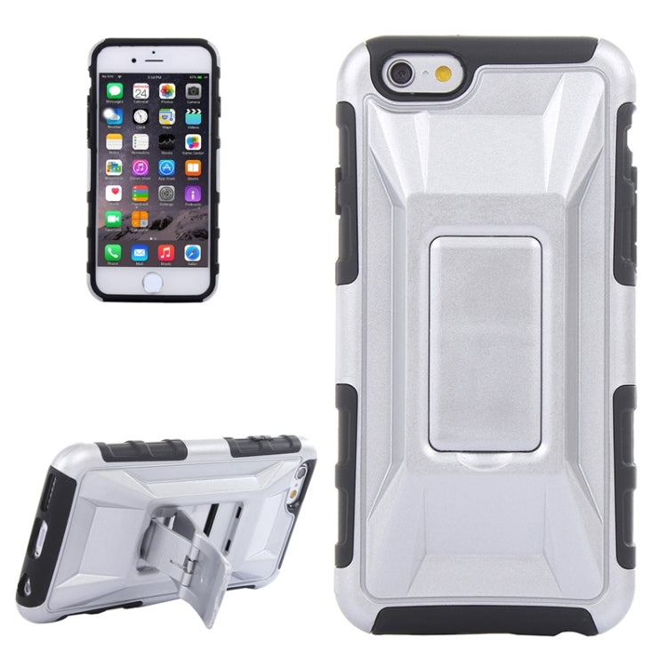 3D Sports Car Pattern PC + TPU Combination Case with Holder for iPhone 6 & 6S