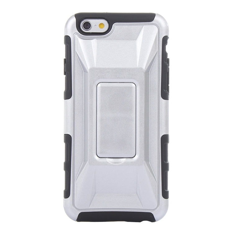 3D Sports Car Pattern PC + TPU Combination Case with Holder for iPhone 6 & 6S