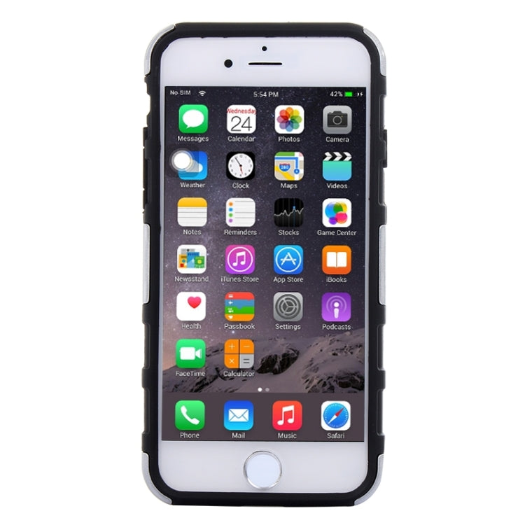 3D Sports Car Pattern PC + TPU Combination Case with Holder for iPhone 6 & 6S