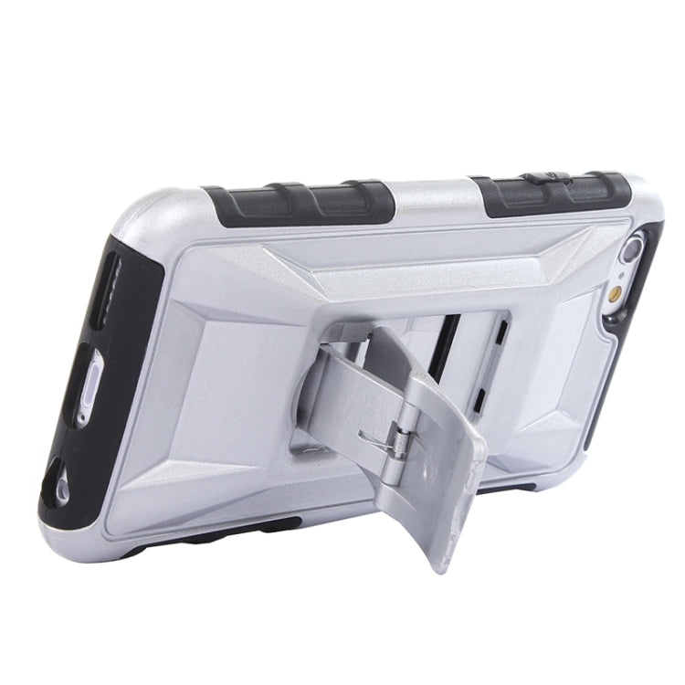 3D Sports Car Pattern PC + TPU Combination Case with Holder for iPhone 6 & 6S