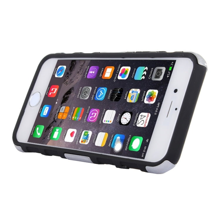 3D Sports Car Pattern PC + TPU Combination Case with Holder for iPhone 6 & 6S