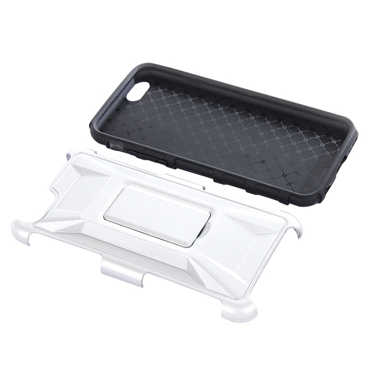 3D Sports Car Pattern PC + TPU Combination Case with Holder for iPhone 6 & 6S