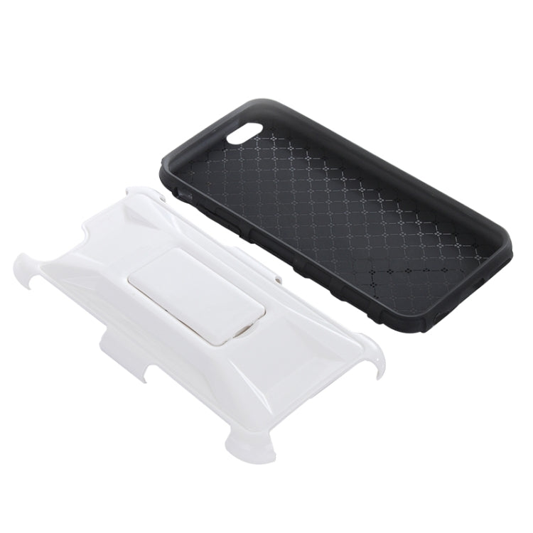 3D Sports Car Pattern PC + TPU Combination Case with Holder for iPhone 6 & 6S