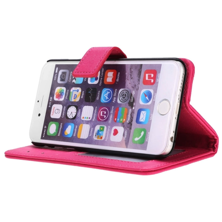 Grid Texture Horizontal Leather Case with Holder & Card Slots & Wallet & Lanyard for iPhone 6 & 6S