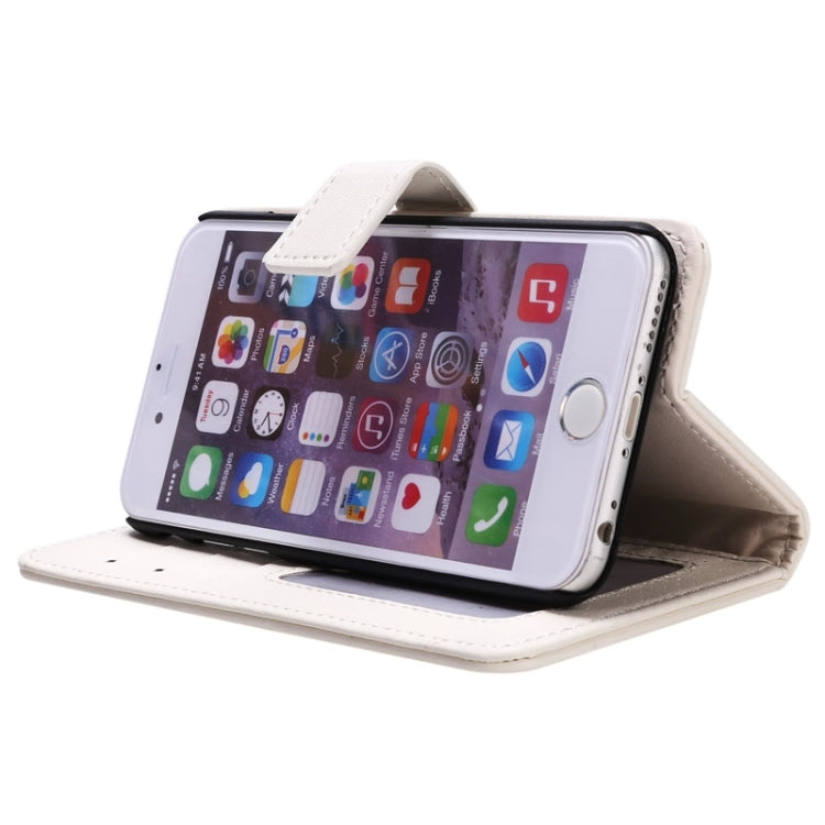 Grid Texture Horizontal Leather Case with Holder & Card Slots & Wallet & Lanyard for iPhone 6 & 6S