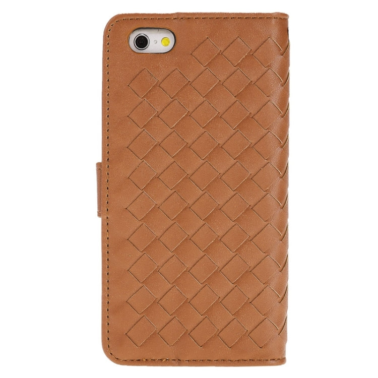 Grid Texture Horizontal Leather Case with Holder & Card Slots & Wallet & Lanyard for iPhone 6 & 6S