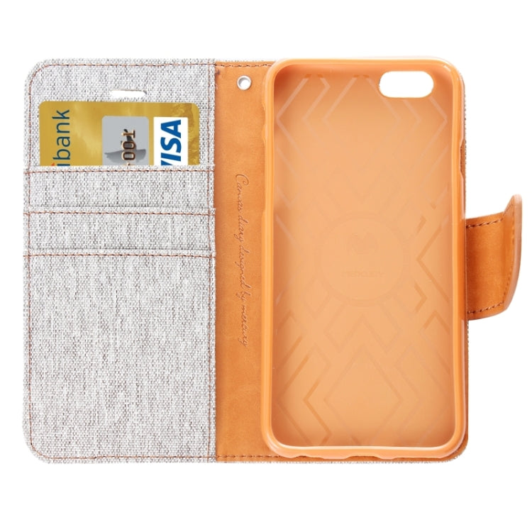 Denim Texture Horizontal Flip Leather Case with Holder & Card Slots & Wallet for iPhone 6 & 6S