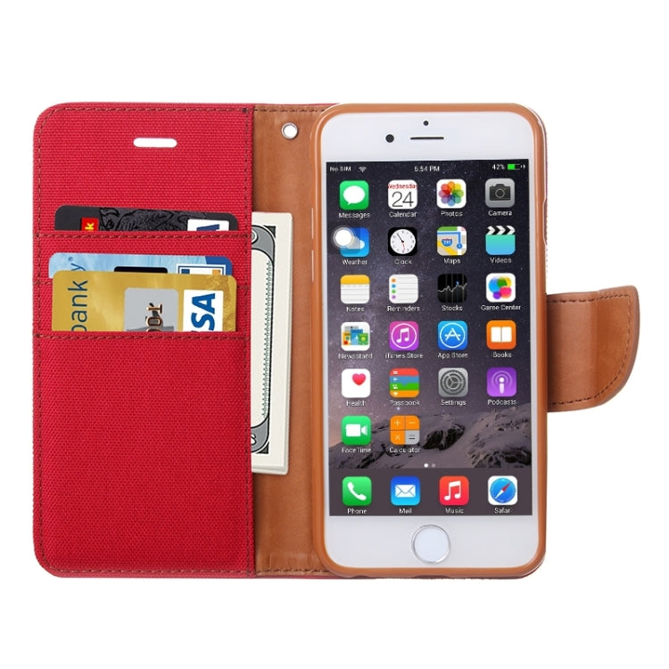 Denim Texture Horizontal Flip Leather Case with Holder & Card Slots & Wallet for iPhone 6 & 6S