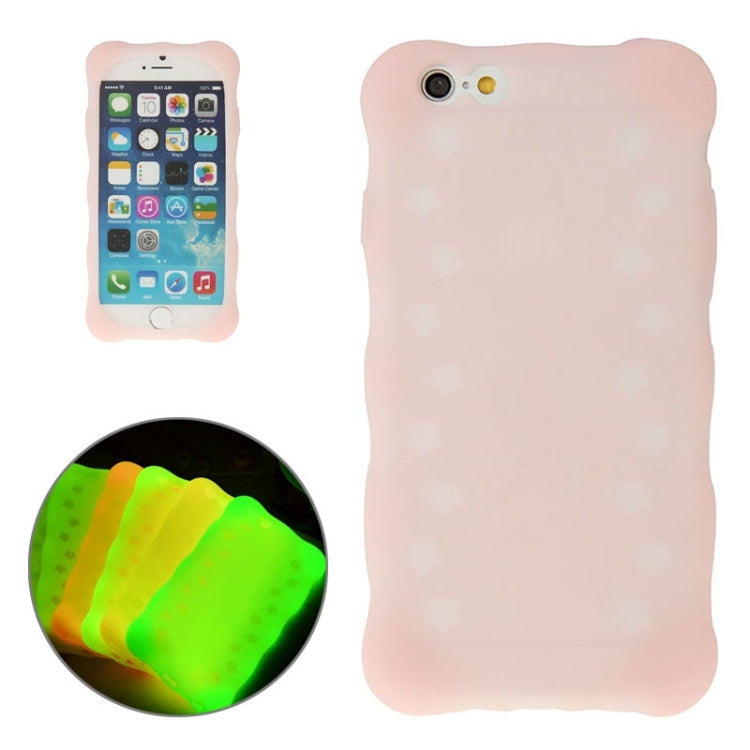 Flowers Pattern Luminous Silicone Case for iPhone 6