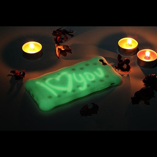 Flowers Pattern Luminous Silicone Case for iPhone 6
