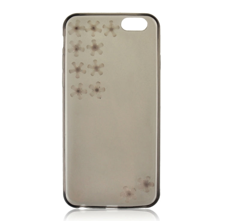 Flower Pattern Diamond Encrusted Ultrathin TPU Protective Case for iPhone 6