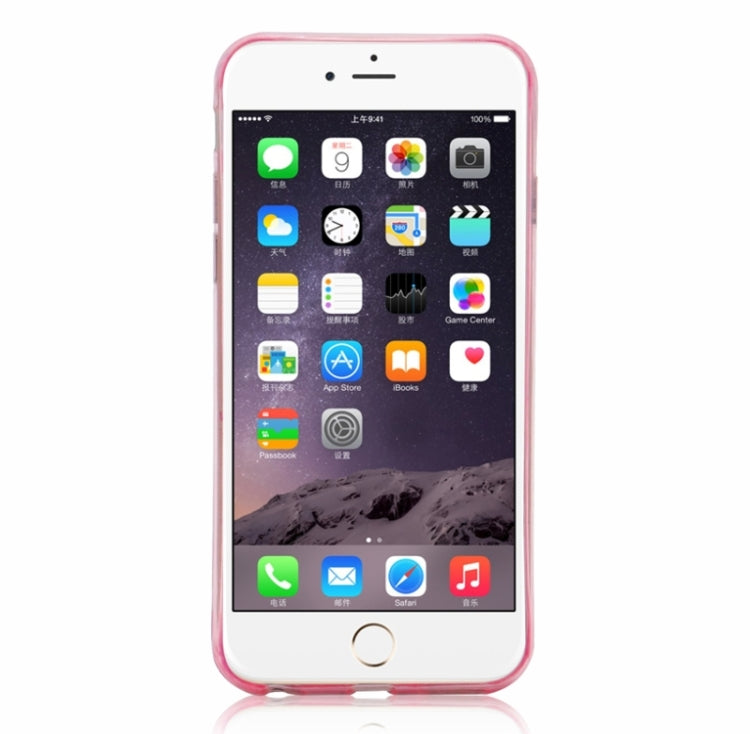 Flower Pattern Diamond Encrusted Ultrathin TPU Protective Case for iPhone 6