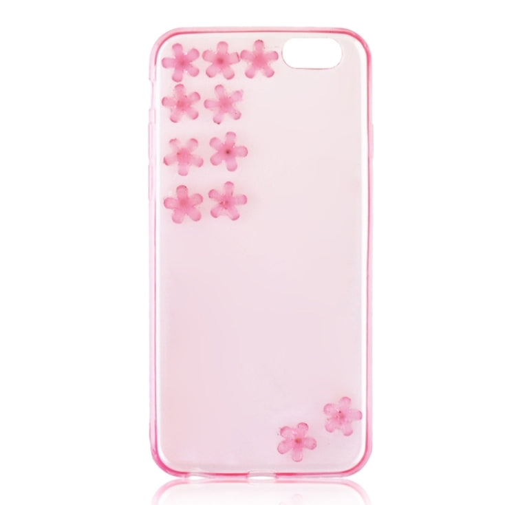 Flower Pattern Diamond Encrusted Ultrathin TPU Protective Case for iPhone 6