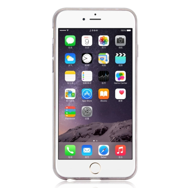 Flower Pattern Diamond Encrusted Ultrathin TPU Protective Case for iPhone 6