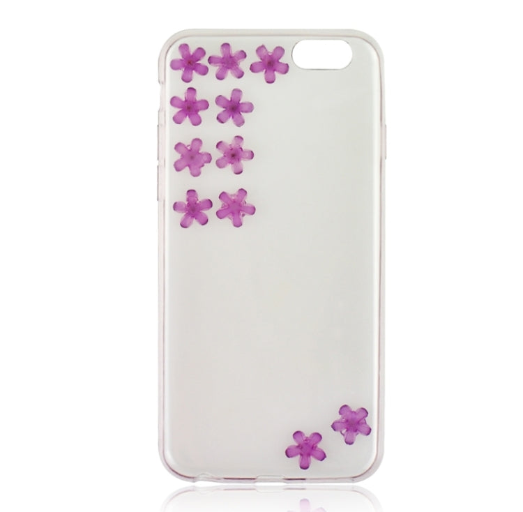 Flower Pattern Diamond Encrusted Ultrathin TPU Protective Case for iPhone 6
