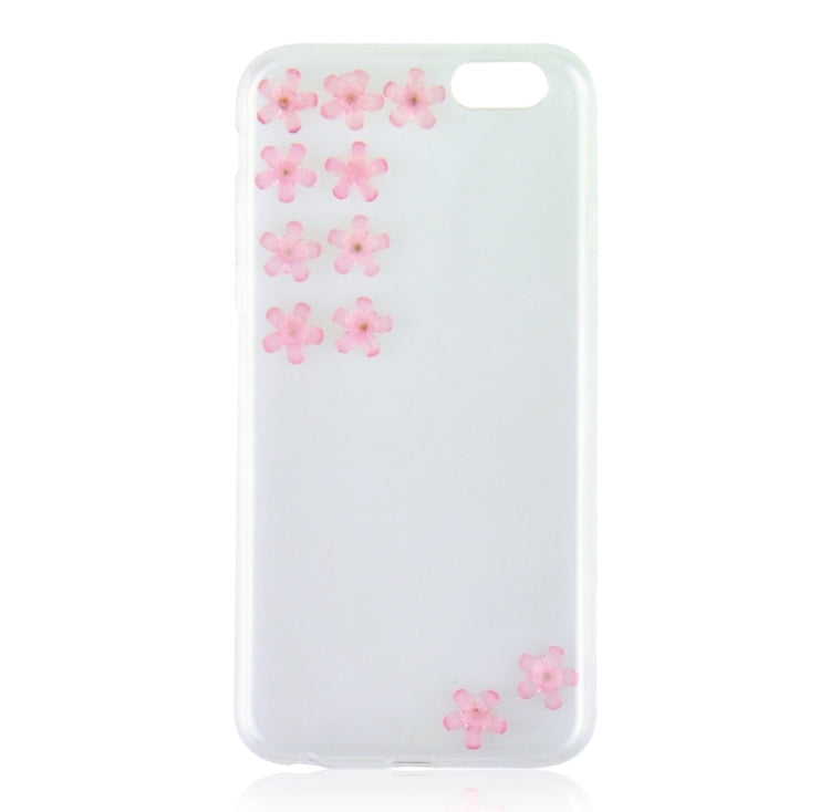 Flower Pattern Diamond Encrusted Ultrathin TPU Protective Case for iPhone 6