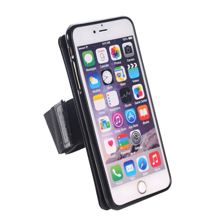Detachable 2 in 1 Magnet Sports Armband + Phone Case for iPhone 6 & 6S(Black)