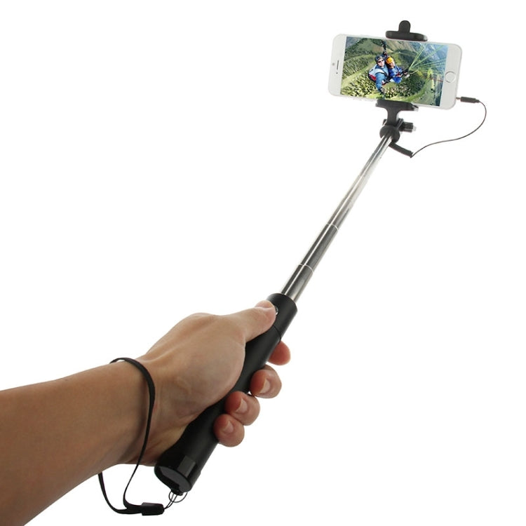 Three Generations Drive-by-wire Selfie Stick Monopod Folding Extendable Handheld Holder, Max Length: 74.5cm, for iPhone, Samsung, HTC, LG, Sony, Huawei, Lenovo, Xiaomi and other Smartphones