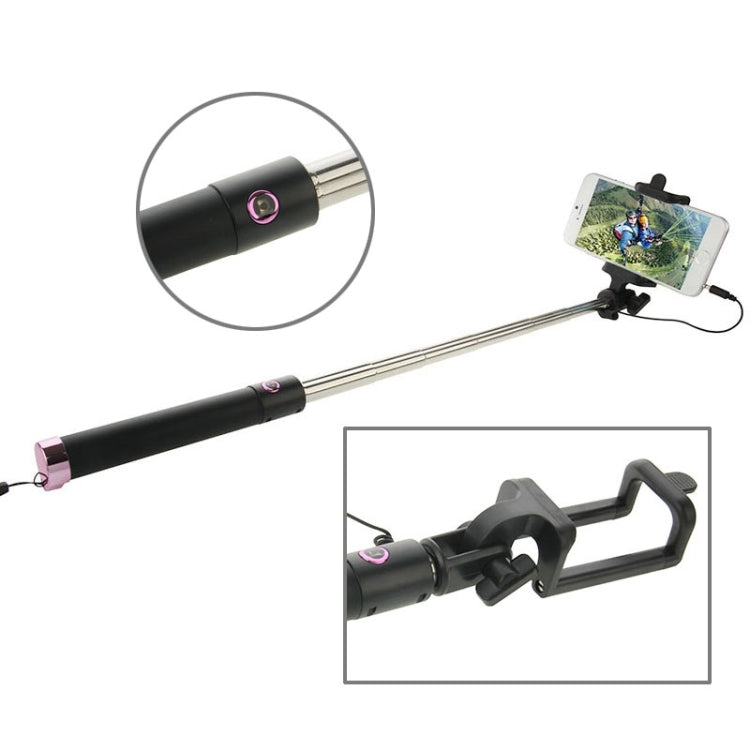 Three Generations Drive-by-wire Selfie Stick Monopod Folding Extendable Handheld Holder, Max Length: 74.5cm, for iPhone, Samsung, HTC, LG, Sony, Huawei, Lenovo, Xiaomi and other Smartphones