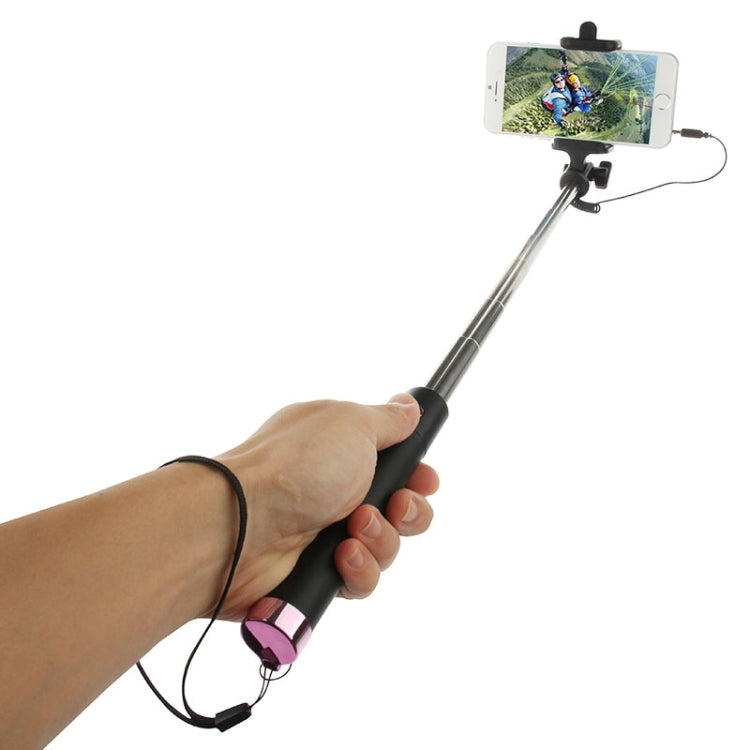 Three Generations Drive-by-wire Selfie Stick Monopod Folding Extendable Handheld Holder, Max Length: 74.5cm, for iPhone, Samsung, HTC, LG, Sony, Huawei, Lenovo, Xiaomi and other Smartphones