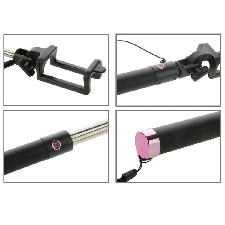 Three Generations Drive-by-wire Selfie Stick Monopod Folding Extendable Handheld Holder, Max Length: 74.5cm, for iPhone, Samsung, HTC, LG, Sony, Huawei, Lenovo, Xiaomi and other Smartphones