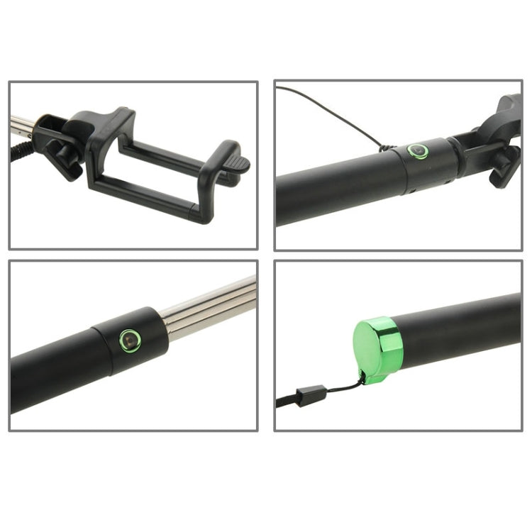 Three Generations Drive-by-wire Selfie Stick Monopod Folding Extendable Handheld Holder, Max Length: 74.5cm, for iPhone, Samsung, HTC, LG, Sony, Huawei, Lenovo, Xiaomi and other Smartphones