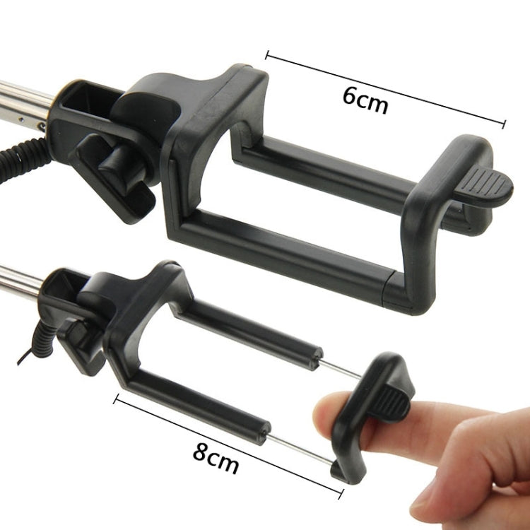 Three Generations Drive-by-wire Selfie Stick Monopod Folding Extendable Handheld Holder, Max Length: 74.5cm, for iPhone, Samsung, HTC, LG, Sony, Huawei, Lenovo, Xiaomi and other Smartphones