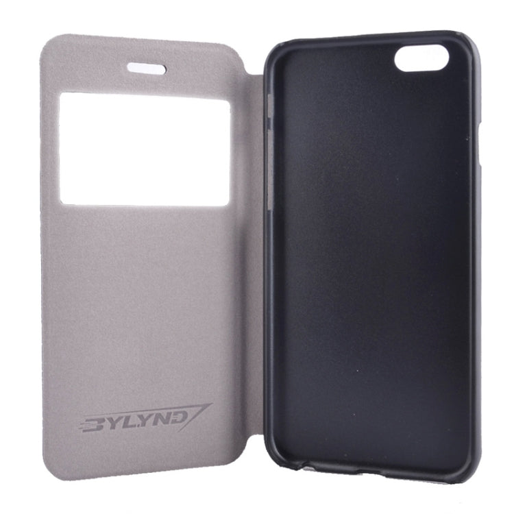 Horizontal Flip Litchi Texture Leather Case with Holder & Caller ID Display for iPhone 6 & 6S