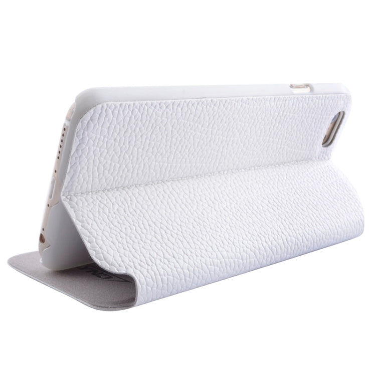 Horizontal Flip Litchi Texture Leather Case with Holder & Caller ID Display for iPhone 6 & 6S
