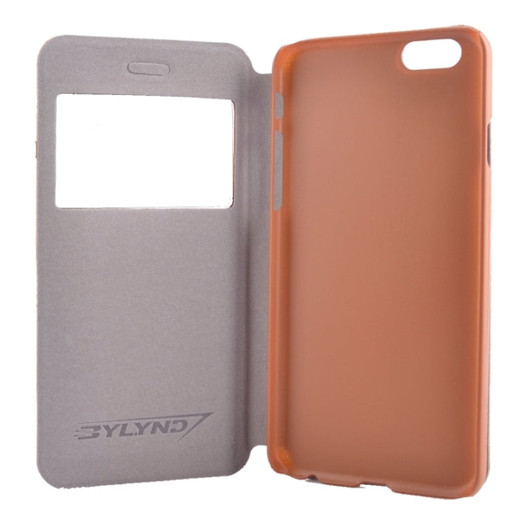 Horizontal Flip Litchi Texture Leather Case with Holder & Caller ID Display for iPhone 6 & 6S