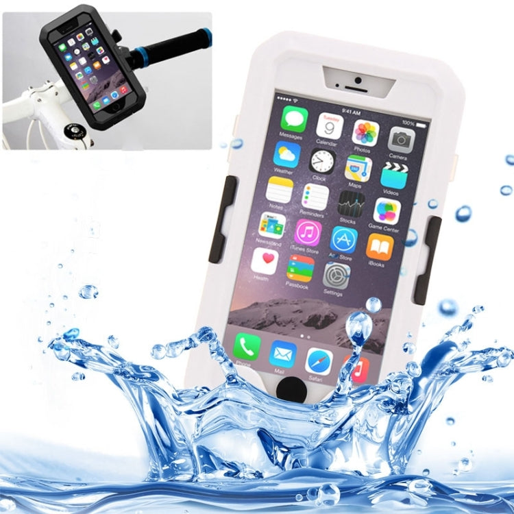 IPX8 Waterproof Touch Sensitive Screen Case with Bike Holder & Lanyard for iPhone 6 & 6S