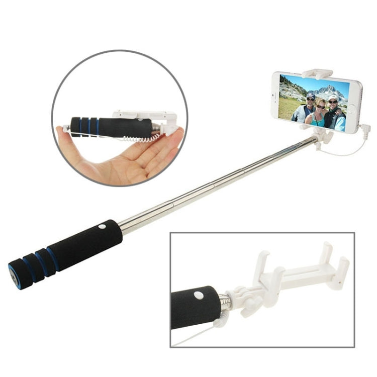 Goshot Q4 Mini Wire Controlled Selfie Stick Monopod Folding Extendable Handheld Holder for iOS & Android Phone, Max Length: 60cm