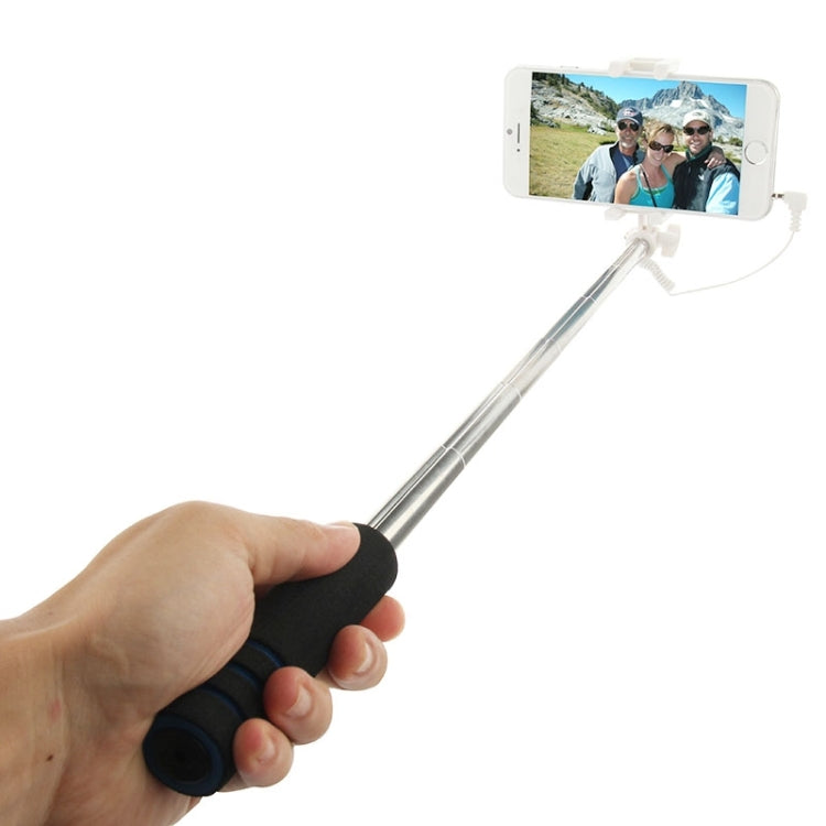 Goshot Q4 Mini Wire Controlled Selfie Stick Monopod Folding Extendable Handheld Holder for iOS & Android Phone, Max Length: 60cm
