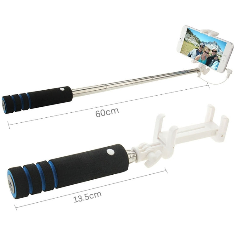 Goshot Q4 Mini Wire Controlled Selfie Stick Monopod Folding Extendable Handheld Holder for iOS & Android Phone, Max Length: 60cm