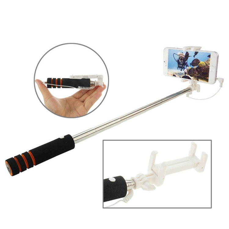 Goshot Q4 Mini Wire Controlled Selfie Stick Monopod Folding Extendable Handheld Holder for iOS & Android Phone, Max Length: 60cm