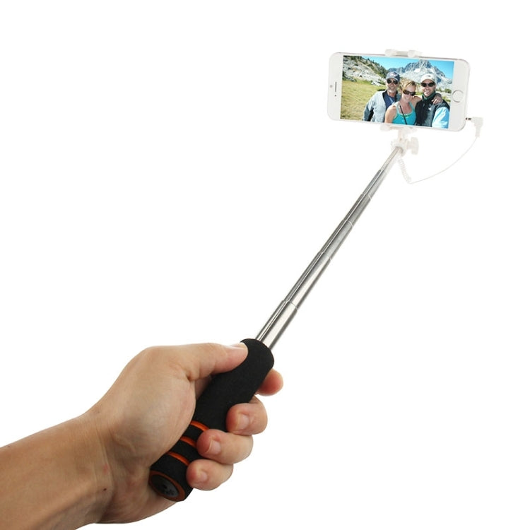 Goshot Q4 Mini Wire Controlled Selfie Stick Monopod Folding Extendable Handheld Holder for iOS & Android Phone, Max Length: 60cm