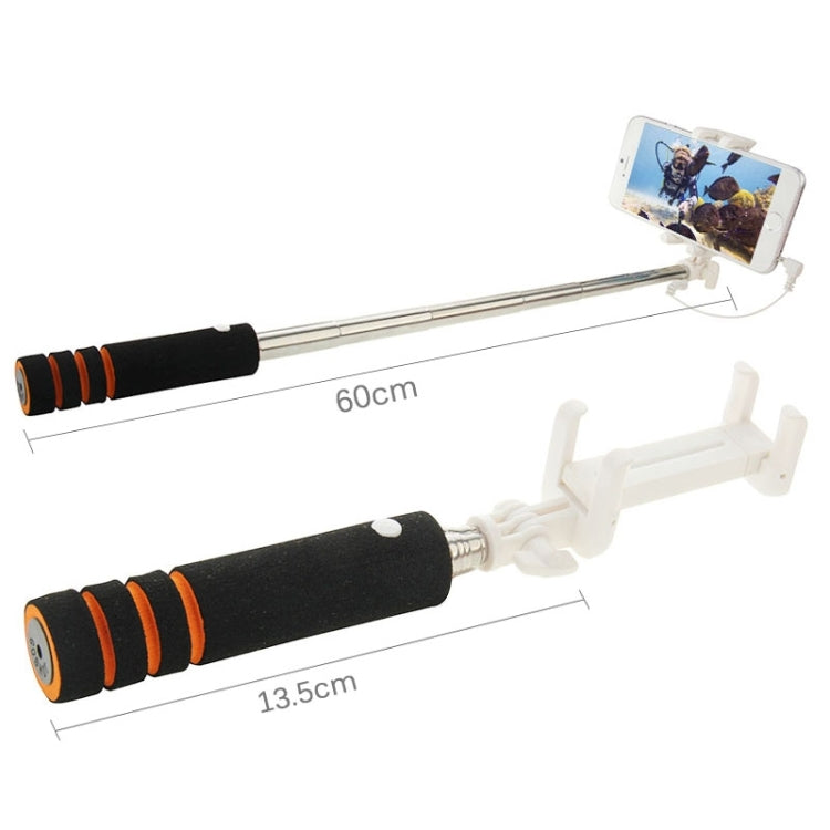 Goshot Q4 Mini Wire Controlled Selfie Stick Monopod Folding Extendable Handheld Holder for iOS & Android Phone, Max Length: 60cm