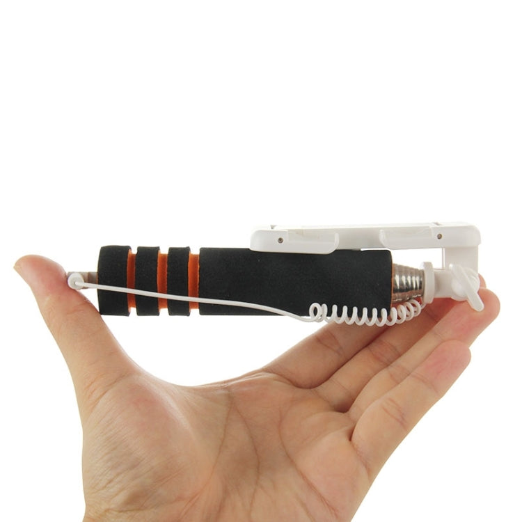 Goshot Q4 Mini Wire Controlled Selfie Stick Monopod Folding Extendable Handheld Holder for iOS & Android Phone, Max Length: 60cm